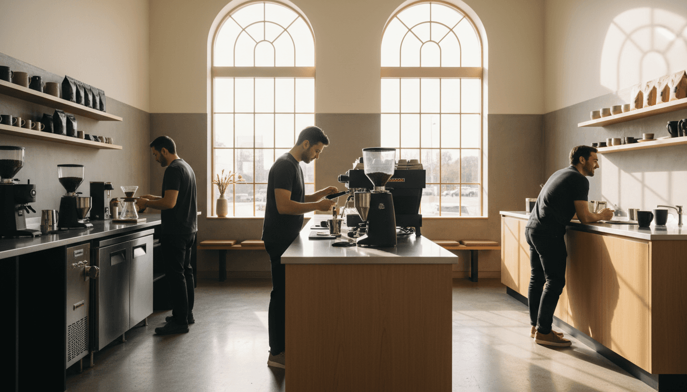 Professional specialty café environment where graduates work